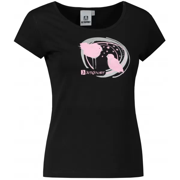  Tricou pentru femei ALTISPORT ALW050122 NEGRU ROZ 