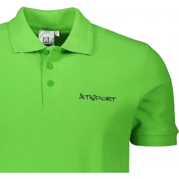  Tricou pentru bărbați cu guler ALTISPORT ALM013203 MĂR VERDE 