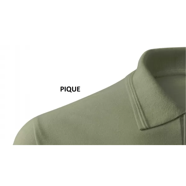  Tricou pentru bărbați cu guler ALTISPORT ALM013203 KAKI 