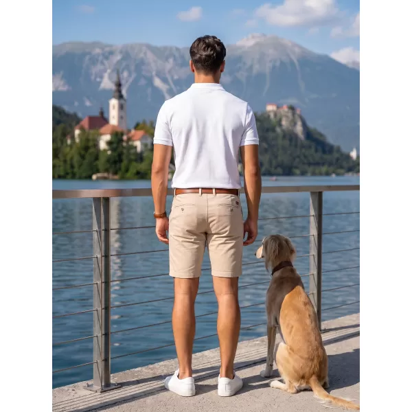  Tricou pentru bărbați cu guler ALTISPORT ALM013203 ALB 