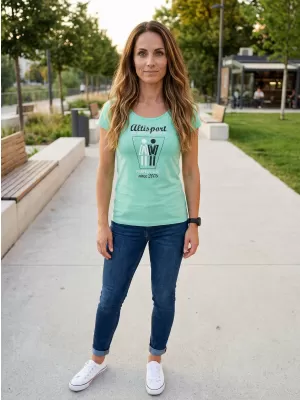 Tricou pentru femei ALTISPORT ALW049122 MENTĂ