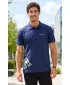 Tricou pentru bărbați cu guler ALTISPORT ALM013203 ALBASTRU MIEZUL NOPȚII