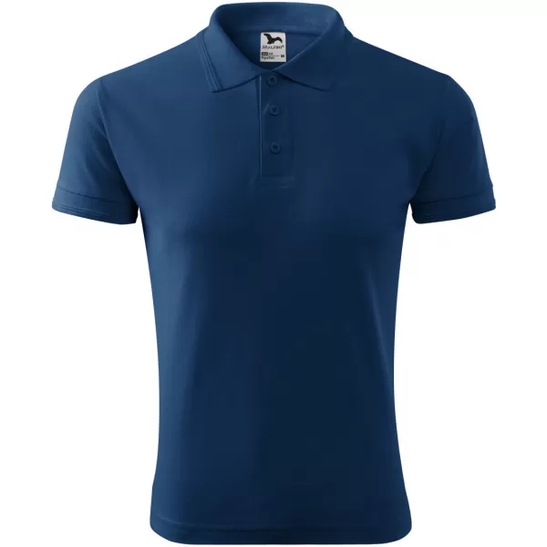  Tricou pentru bărbați cu guler MALFINI PIQUE POLO 203 ALBASTRU MIEZUL NOPȚII 