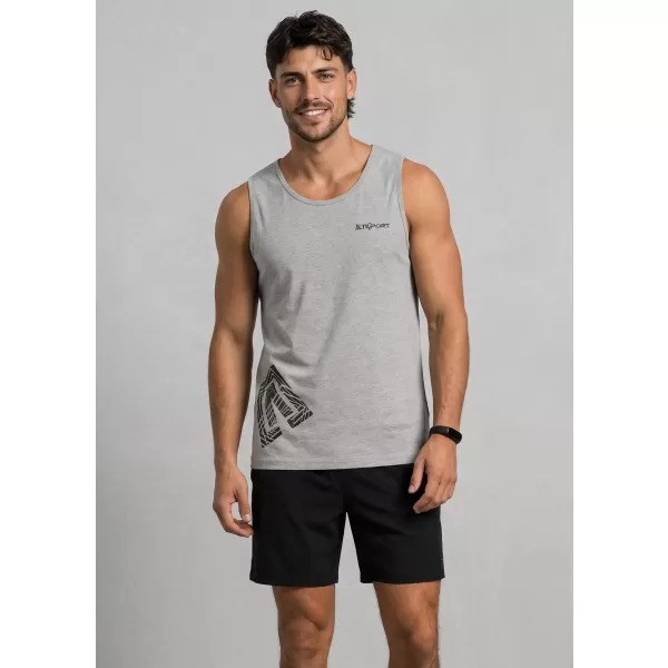  Maieu pentru bărbați ALTISPORT ALM013142 EVIDENȚIERI GRI ÎNCHIS 