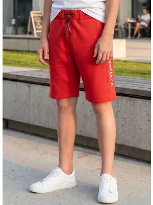 Pantaloni scurți de băieți SAM 73 EDDIE BS 533 ROŞU