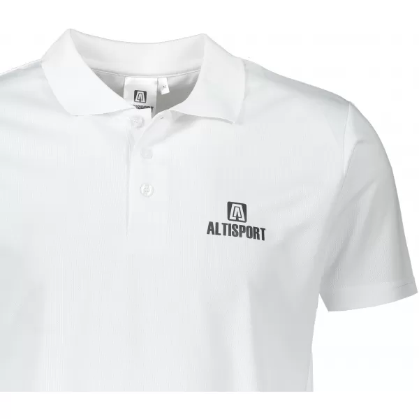  Tricou funcțional pentru bărbați cu guler ALTISPORT ALM006217 ALB 