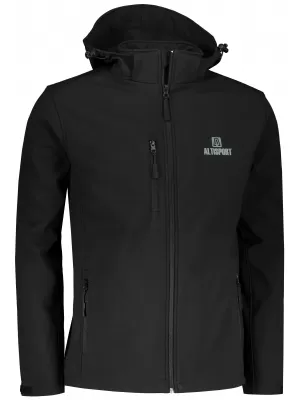 Jachetă softshell pentru bărbați ALTISPORT ALM006522 NEGRU