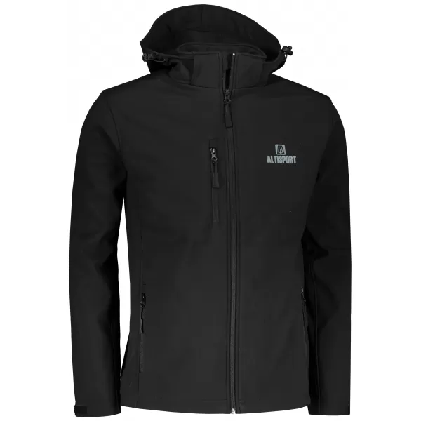  Jachetă softshell pentru bărbați ALTISPORT ALM006522 NEGRU 