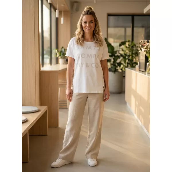  Tricou pentru femei cu mâneci scurte SAM 73 NINA WT 818 ALB 