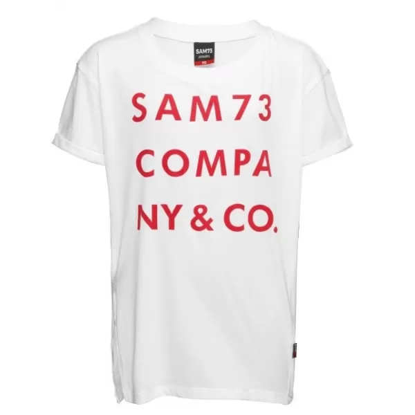  Tricou de fată cu mâneci scurte SAM 73 MELANIE GT 551 ALB 