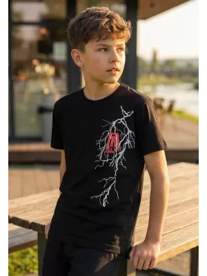 Tricou pentru copii ALTISPORT ALK027138 NEGRU