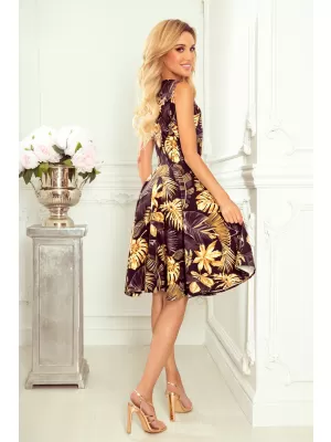 Rochie NUMOCO A114-13 NEGRU -GOLD