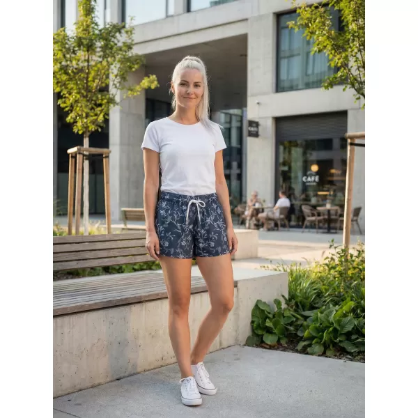  Pantaloni scurți de damă ALTISPORT BARBA LPAT512 ALBASTRU INCHIS 