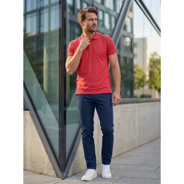  Tricou pentru bărbați KIXMI LOUIS ROȘU 