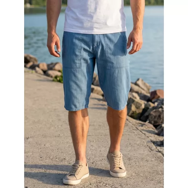 Pantaloni scurţi SAM 73 GRIFF MS 736 DENIM LUMINOS 