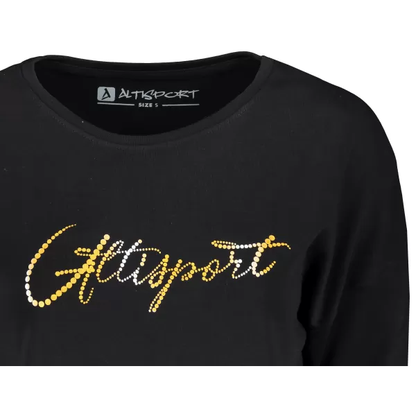  Hanorac prelungit dama ALTISPORT CEINA LSWT307 NEGRU 