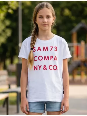 Tricou de fată cu mâneci scurte SAM 73 MELANIE GT 551 ALB