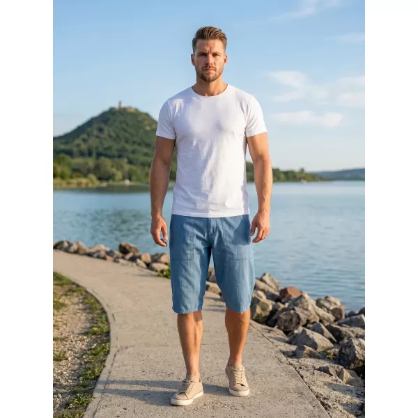  Pantaloni scurţi SAM 73 GRIFF MS 736 DENIM LUMINOS 