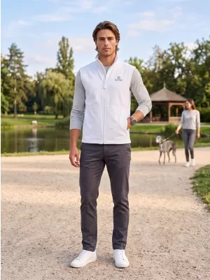 Vestă softshell pentru bărbați ALTISPORT ALM006517 ALB