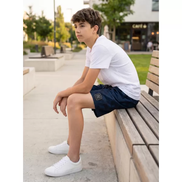  Pantaloni scurți de băieți SAM 73 FELIX BS 532 ALBASTRU ÎNCHIS 