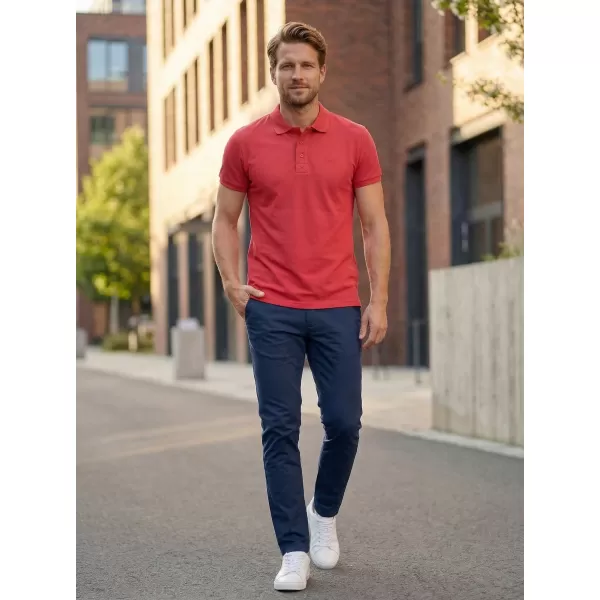  Tricou pentru bărbați KIXMI LOUIS ROȘU 