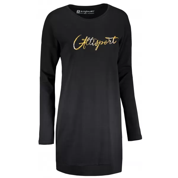  Hanorac prelungit dama ALTISPORT CEINA LSWT307 NEGRU 