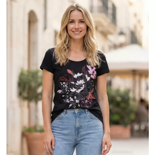  Tricou pentru femei ALTISPORT DEJA LTST780 NEGRU 