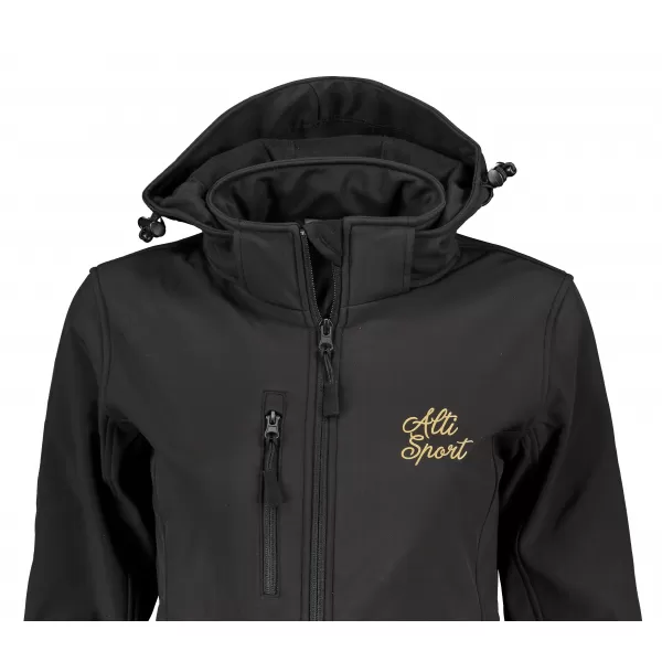  Jachetă softshell pentru femei ALTISPORT ALW056521 NEGRU 