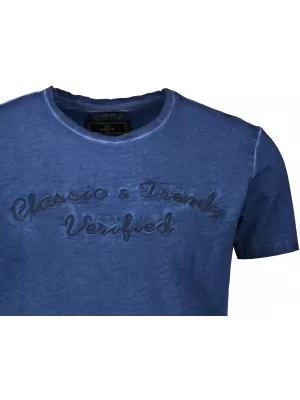 Tricou pentru bărbați KIXMI LINBERG ALBASTRU INCHIS