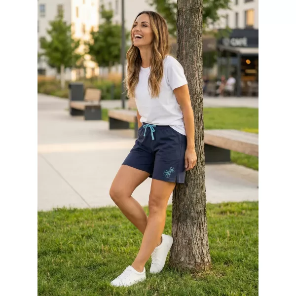  Pantaloni scurți de damă ALTISPORT ARBELA LPAT513 ALBASTRU INCHIS 