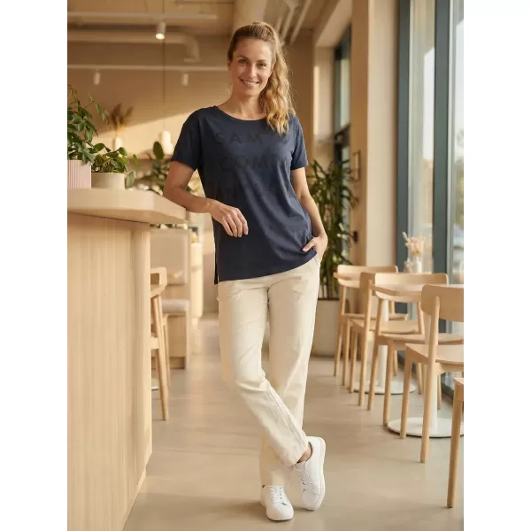  Tricou pentru femei cu mâneci scurte SAM 73 NINA WT 818 ALBASTRU ÎNCHIS 