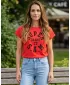 Tricou pentru femei cu mâneci scurte SAM 73 ROBYN WT 814 ROŞU