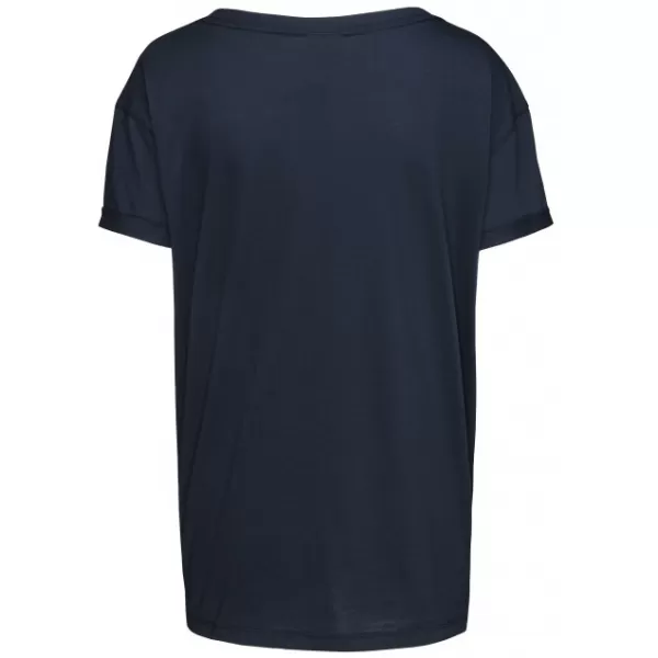  Tricou pentru femei cu mâneci scurte SAM 73 NINA WT 818 ALBASTRU ÎNCHIS 