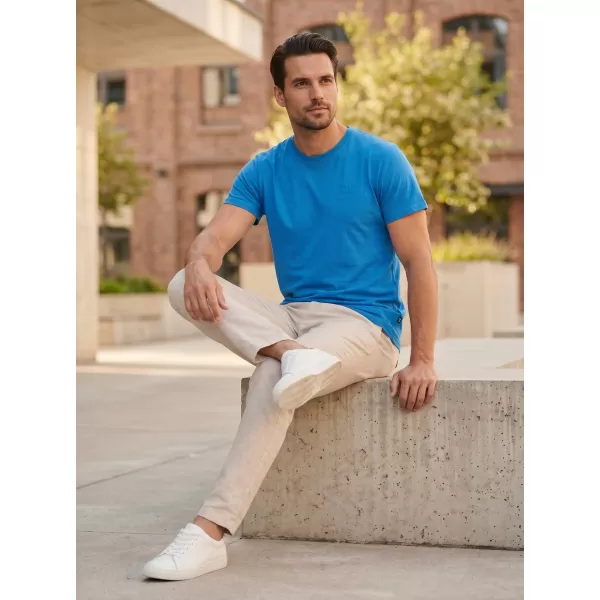  Tricou pentru bărbați cu mâneci scurte SAM 73 TOBIAS MT 776 ALBASTRU DESCHIS 