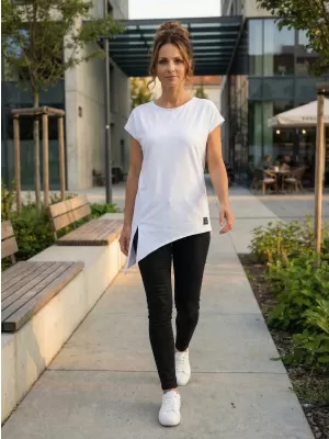 Tricou pentru femei cu mâneci scurte SAM 73 MOLLY WT 817 ALB