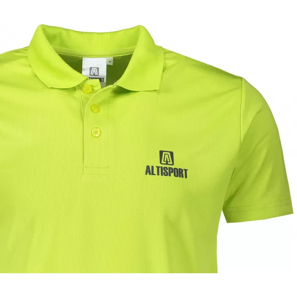  Tricou funcțional pentru bărbați cu guler ALTISPORT ALM006217 LĂMÂIE VERDE 