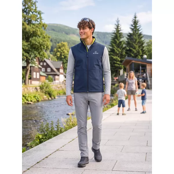  Vestă softshell pentru bărbați ALTISPORT ALM006517 ALBASTRU MARIN 