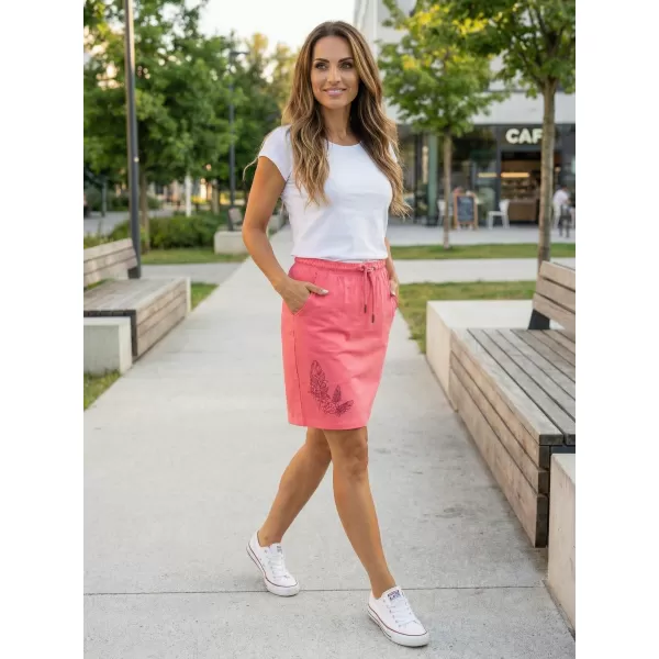  Fusta de dama ALTISPORT BASIA LSKT321 ROZ 