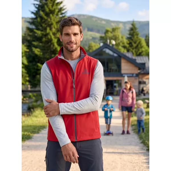  Vestă softshell pentru bărbați ALTISPORT ALM006517 ROȘU 