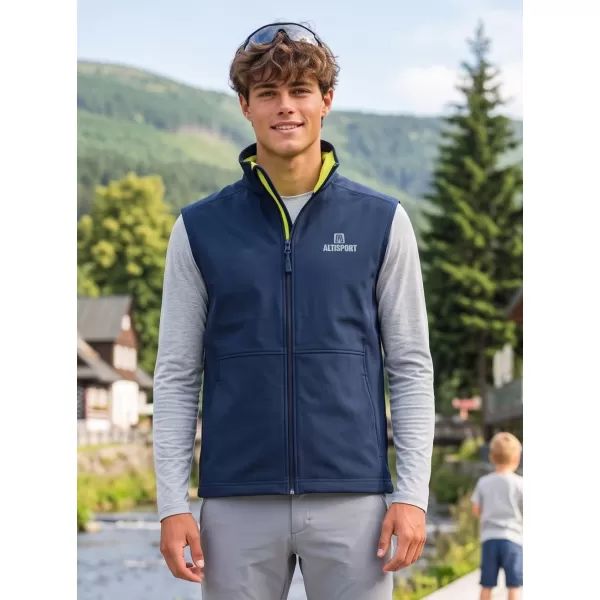  Vestă softshell pentru bărbați ALTISPORT ALM006517 ALBASTRU MARIN 