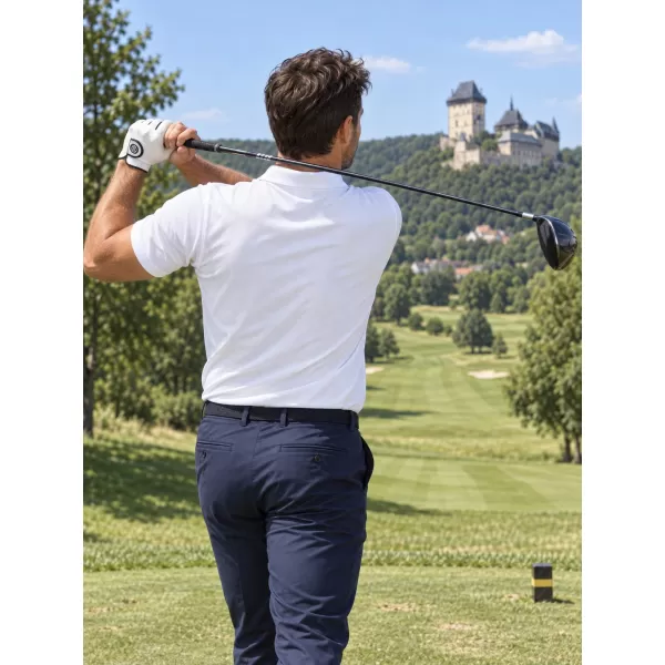  Tricou funcțional pentru bărbați cu guler ALTISPORT ALM006217 ALB 