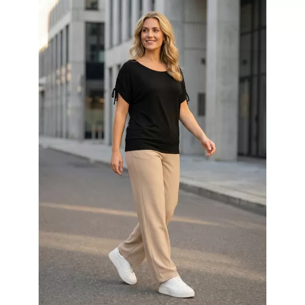  Tricou pentru femei cu mâneci scurte SAM 73 SUSAN WT 813 NEGRU 