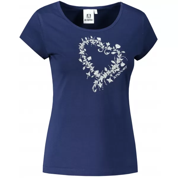  Tricou pentru femei ALTISPORT ALW058122 ALBASTRU MIEZUL NOPȚII 