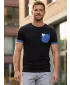 Tricou pentru bărbați KIXMI LARKIN NEGRU