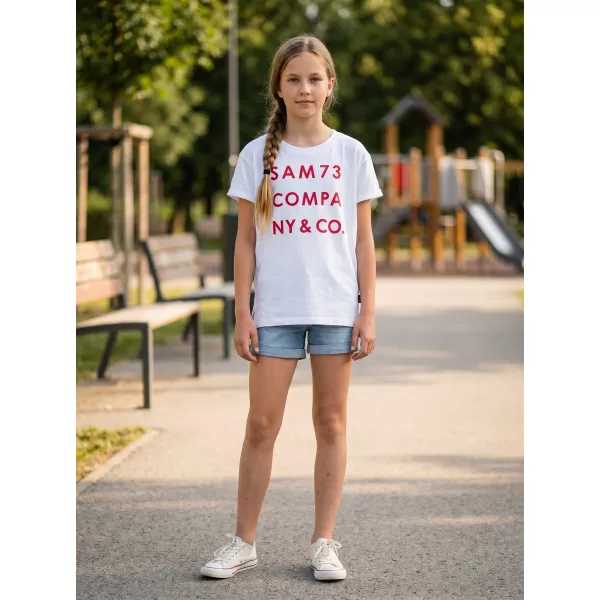  Tricou de fată cu mâneci scurte SAM 73 MELANIE GT 551 ALB 