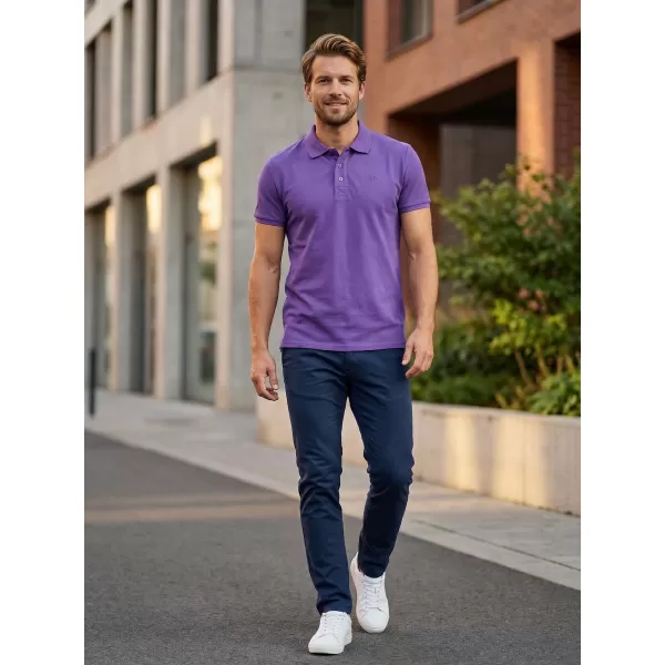  Tricou pentru bărbați KIXMI LOUIS VIOLET 