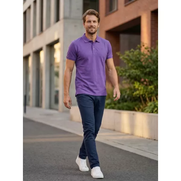  Tricou pentru bărbați KIXMI LOUIS VIOLET 