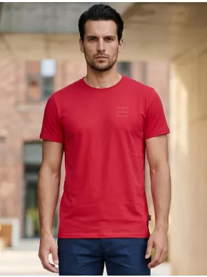 Tricou pentru bărbați cu mâneci scurte SAM 73 TOBIAS MT 776 ROŞU