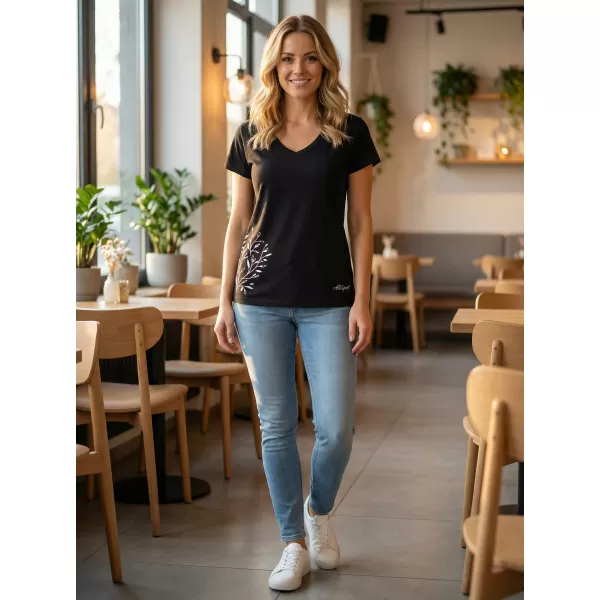  Tricou pentru femei ALTISPORT ECYLA LTST767 NEGRU 