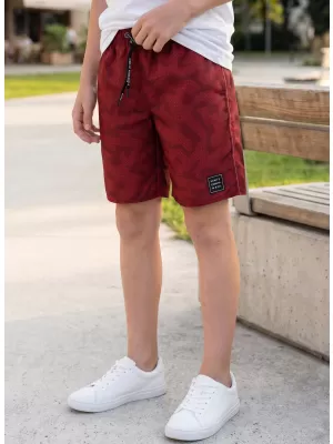 Pantaloni scurți de băieți SAM 73 FELIX BS 532 ROŞU
